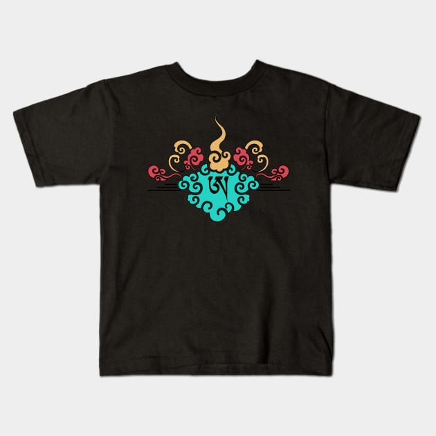 Tibetan A Kids T-Shirt by lungtatattoo